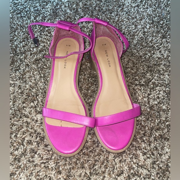 Pink Mini Heel Newlook Sandal - Picture 1 of 4